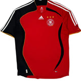 Germany National Team 2005/07 Adidas Away Football Shirt - Large Red Polyester