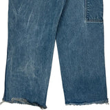 Dickies Double Knee Carpenter Jeans - 32W 26L Blue Cotton