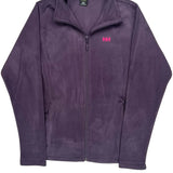 Helly Hansen Full Zip Fleece Jacket - XL Purple Polyester