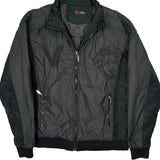 Versace Graphic Track Jacket - Large Black Polyester