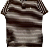 Polo By Ralph Lauren Striped Polo Shirt - XL Brown Cotton