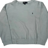 Polo By Ralph Lauren Sweatshirt - XL Blue Cotton