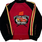 Age 8 Lightning Mcqueen Disney Cartoon Varsity Jacket - Medium Black Cotton