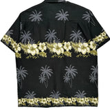 Unbranded Floral Hawaiian Shirt - XL Yellow Cotton