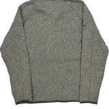 Patagonia Fleece 1/4 Zip - Large Gray Polyester