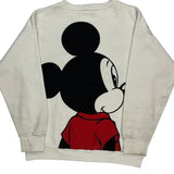 Mickey Mouse Disney Cartoon Sweatshirt - Medium Black Cotton Blend