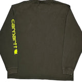 Carhartt Long Sleeve T-Shirt - XL Green Cotton