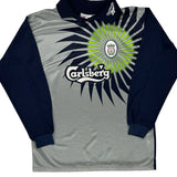 Youth Liverpool F.C. Reebok 1998-99 Goalkeepers Long Sleeve Football Shirt - Small Grey Polyester