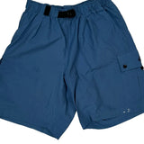 Adjustable Waistband Nike Acg Cargo Shorts - Largew 8L Blue Polyester