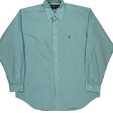 Blake Ralph Lauren Checked Shirt - Large Blue Cotton