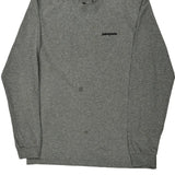 Buffalo Patagonia Graphic Long Sleeve T-Shirt - Medium Gray Cotton