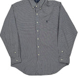 Blake Ralph Lauren Checked Shirt - Large Blue Cotton