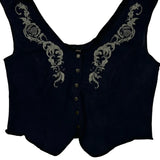 Nashville Harley Davidson Graphic Vest - XL Navy Cotton