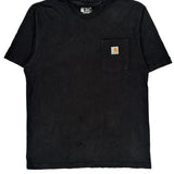 Carhartt T-Shirt - Medium Black Cotton