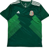 2018-19 Mexico National Team Adidas Home World Cup Football Shirt - 2XL Green Polyester