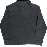 Polo By Ralph Lauren 1/4 Zip - Large Gray Cotton Blend