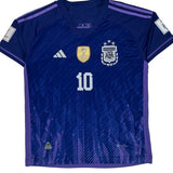 Argentina National Team Adidas 2022-23 Away Messi Football Shirt - Medium Purple Polyester