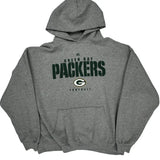 Green Bay Packers Nfl Football Hoodie - Large Gray Cotton