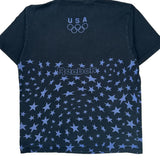 USA Olympic Team Reebok Graphic T-Shirt - XL Black Cotton