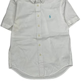 Age 8 Ralph Lauren Short Sleeve Shirt - Small White Cotton