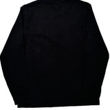 Wrangler Long Sleeve T-Shirt - Large Black Cotton