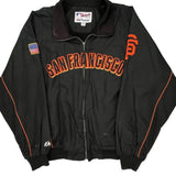 San Francisco Giants Majestic Mlb Baseball Jacket - 2XL Black Polyester