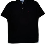 Tommy Hilfiger Polo Shirt - Large Black Cotton