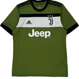 Juventus Adidas 2017-18 Third Football Shirt - Large Green Polyester