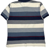 Chaps Ralph Lauren Striped Polo Shirt - 2XL Blue Cotton