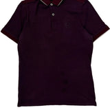 Armani Exchange Polo Shirt - Small Purple Cotton