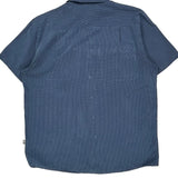 The North Face Short Sleeve Shirt - XL Blue Polyester