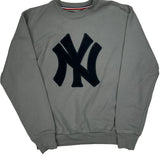 New York Yankees Mlb Sweatshirt - Large Gray Cotton