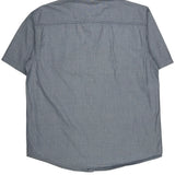 Carhartt Short Sleeve Shirt - Large Blue Cotton
