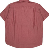 Lacoste Short Sleeve Shirt - Medium Red Cotton