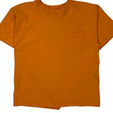 Blank Hanes Single Stitch T-Shirt - Medium Orange Cotton