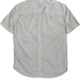 Armani Exchange Short Sleeve Shirt - Small White Cotton