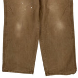 Wrangler Carpenter Trousers - 34W 32L Brown Cotton