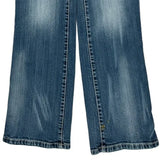 Rock 47 Boot Cut Jeans - 31W UK 10 Blue Cotton Blend