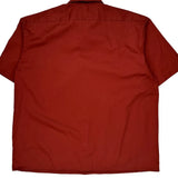 Dickies Short Sleeve Shirt - 2XL Red Polyester Blend