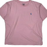 Polo By Ralph Lauren T-Shirt - Large Pink Cotton