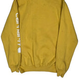 Carhartt Spellout Hoodie - XS Yellow Cotton