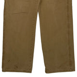 Wrangler Carpenter Trousers - 35W 34L Brown Cotton
