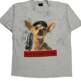 Viva Gorditas Unbranded Graphic T-Shirt - Medium Grey Cotton