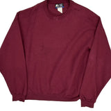 Heavyweight Starter Sweatshirt - XL Burgundy Cotton Blend