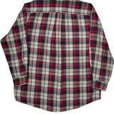 Nautica Checked Flannel Shirt - Large Multicoloured Cotton