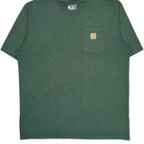 Carhartt T-Shirt - XL Green Cotton