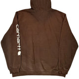 Carhartt Hoodie - 2XL Brown Cotton