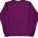 Blank Gildan Sweatshirt - Large Purple Cotton Blend