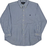 Ralph Lauren Striped Shirt - XL Blue Cotton