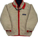 Age 4 Patagonia Fleece Jacket - XS Cream Polyester